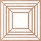 Ekena Millwork Raven Wood Fretwork Pierced Ceiling Medallion, Cherry, 22"OD x 8 1/8"ID x 3/8"T CMWP22X22X0375RACH - alternate 2